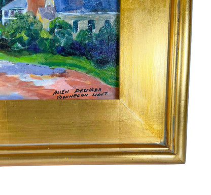 Allen Freshler. "Monhegan Light". Oil on Board.