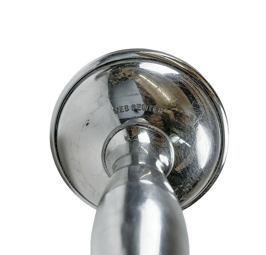 Pewter Dumbbell Baby Rattle