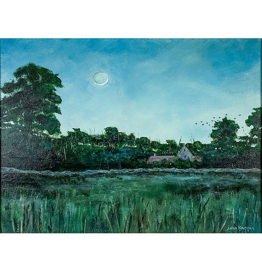 John Kruppa. Summer Twilight. Oil on Masonite.