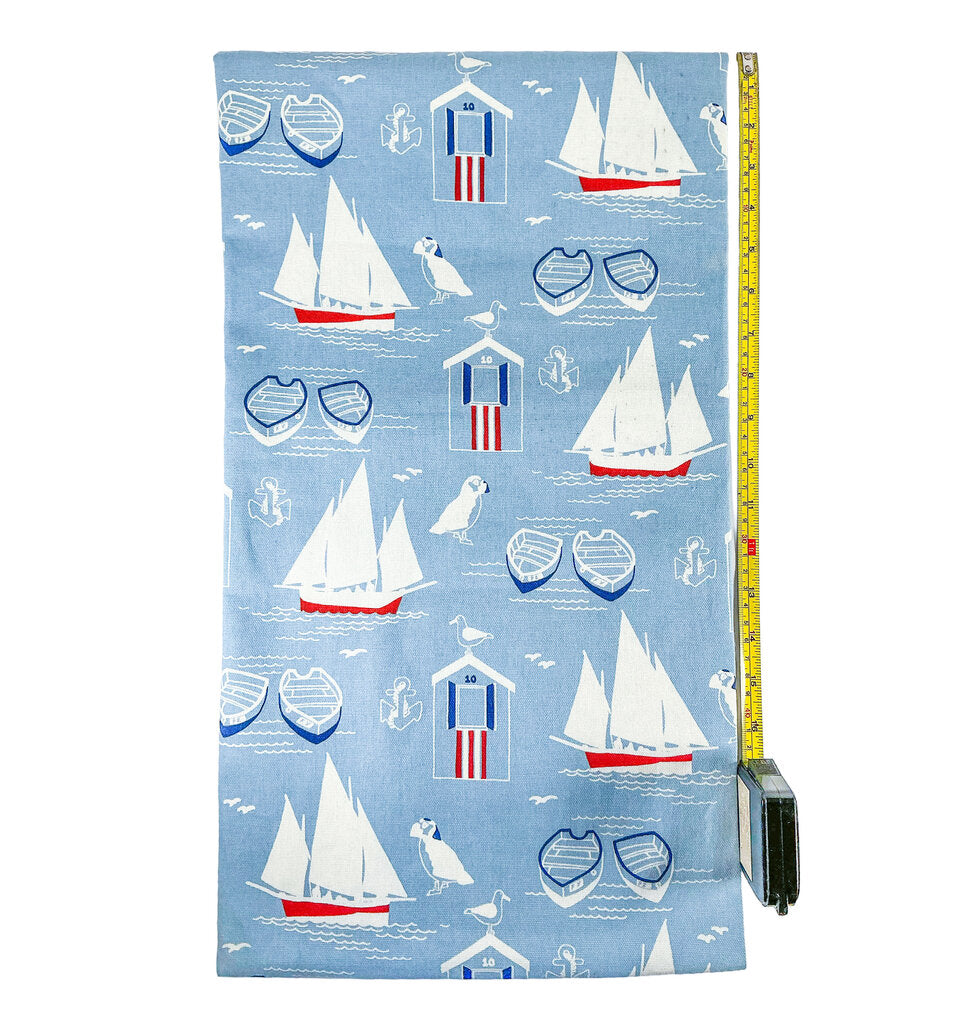At Sea, cotton duck fabric. 46"w x 48"l
