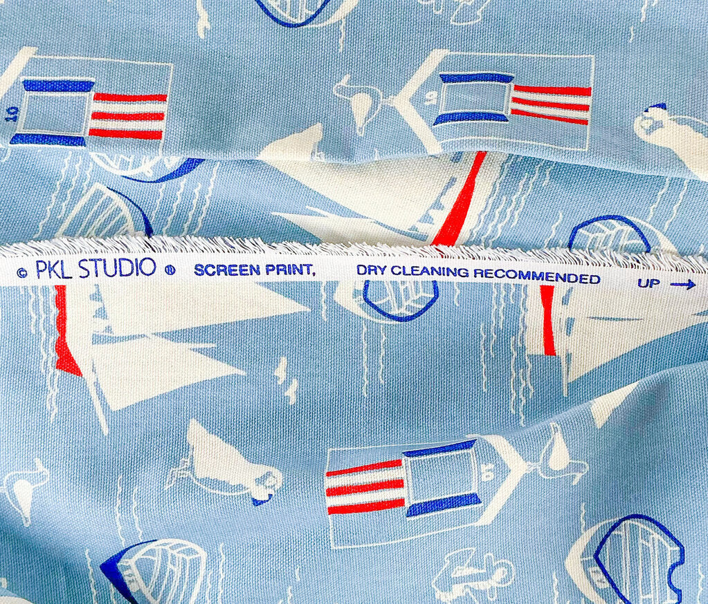 At Sea, cotton duck fabric. 46"w x 48"l
