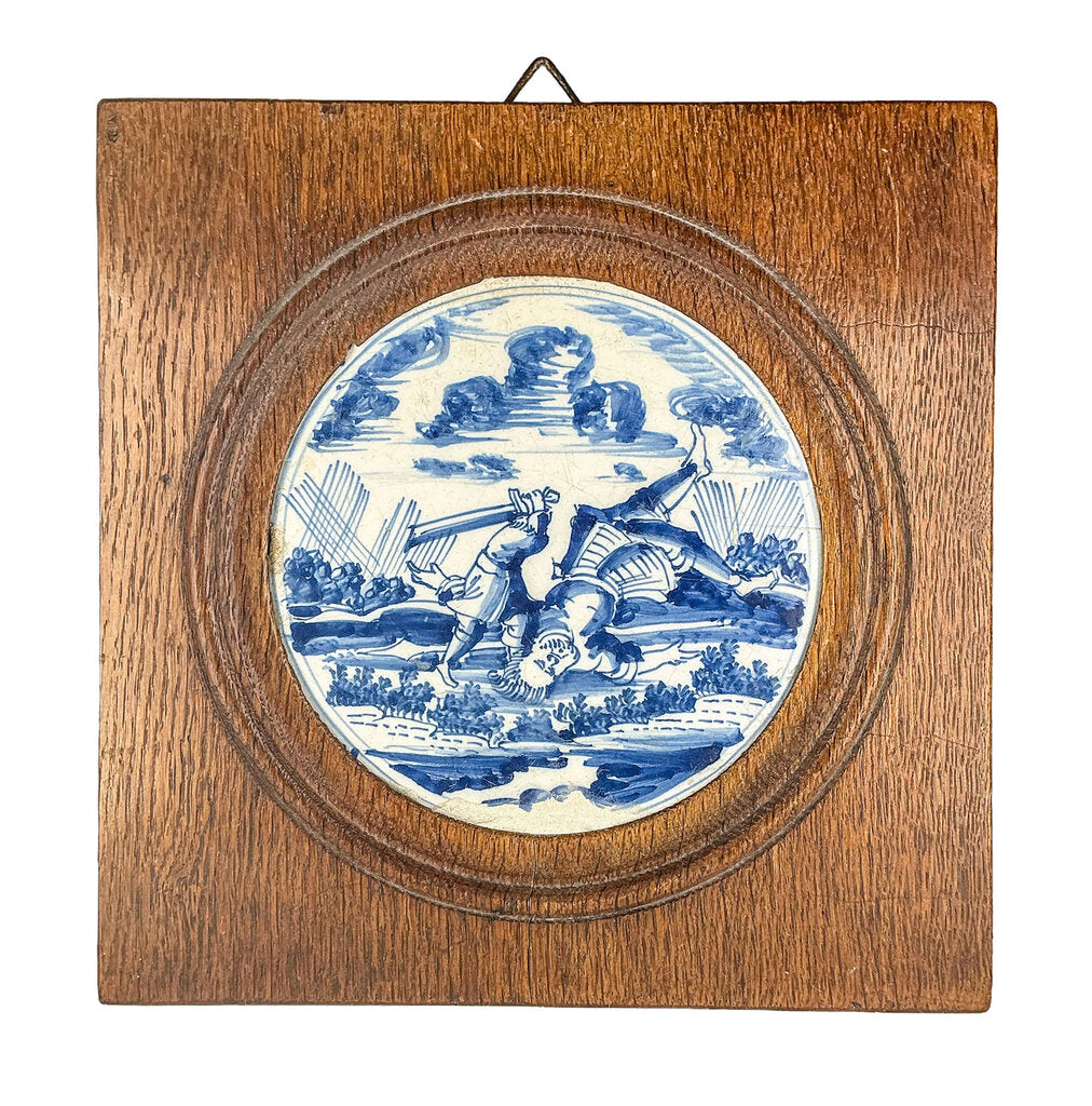 Delft David & Goliath Tile c. 1770