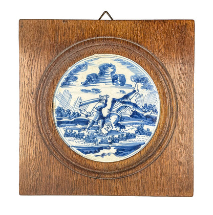 Delft David & Goliath Tile c. 1770