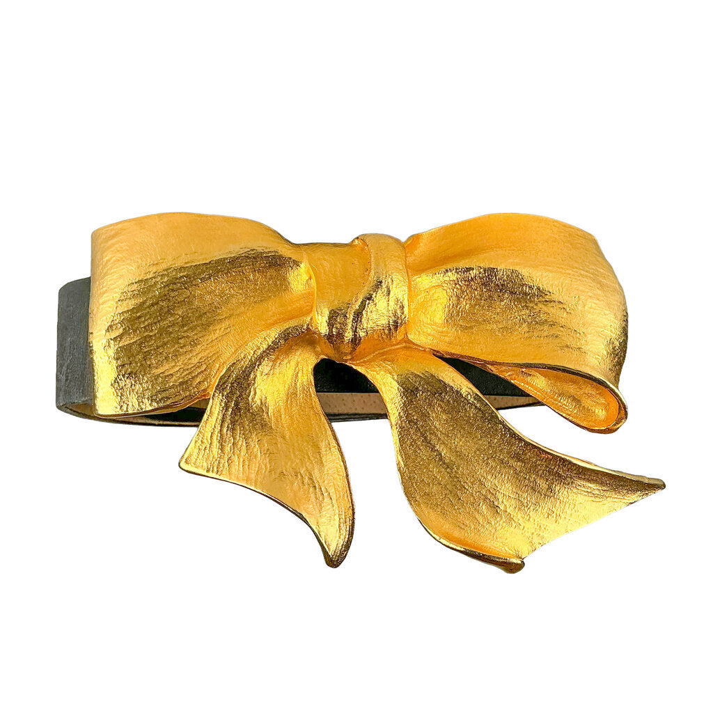 Vntg Christopher Ross Gold Plated Belt w/ Buckle