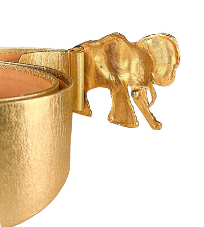 1980s Rhinestone Elephant Belt