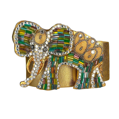 1980s Rhinestone Elephant Belt