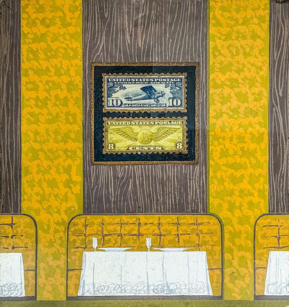 Artist Unknown. Table for Two. Mixed Media.