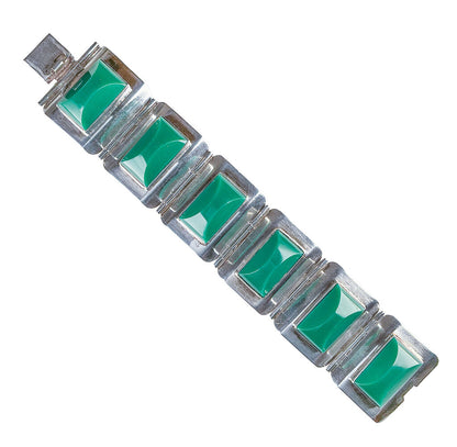 Vintage Mexican Sterling & Resin Bracelet