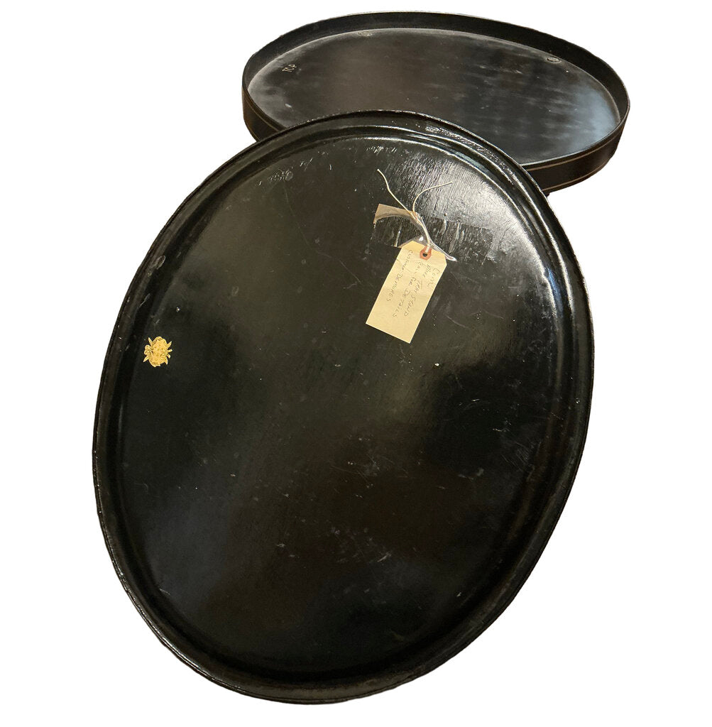 Antique Victorian Toleware Tray Table c. 19c European