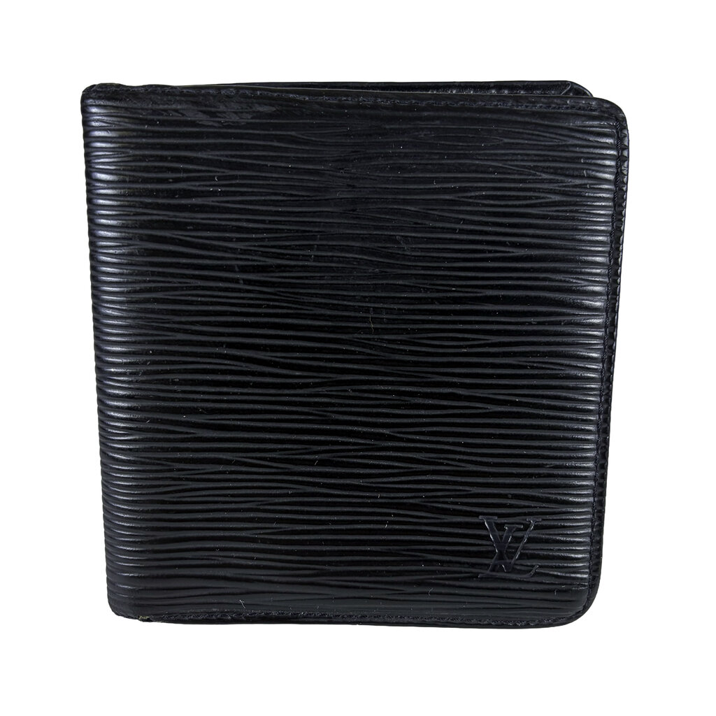 Louis Vuitton Epi Leather Portefeiulle Marco Black Bifold Wallet