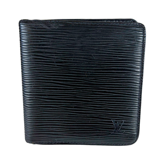 Louis Vuitton Epi Leather Portefeiulle Marco Black Bifold Wallet
