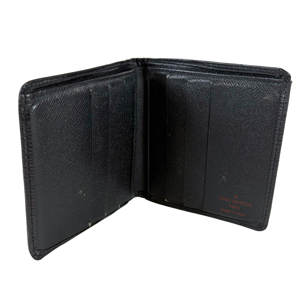 Louis Vuitton Epi Leather Portefeiulle Marco Black Bifold Wallet
