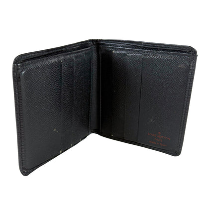 Louis Vuitton Epi Leather Portefeiulle Marco Black Bifold Wallet