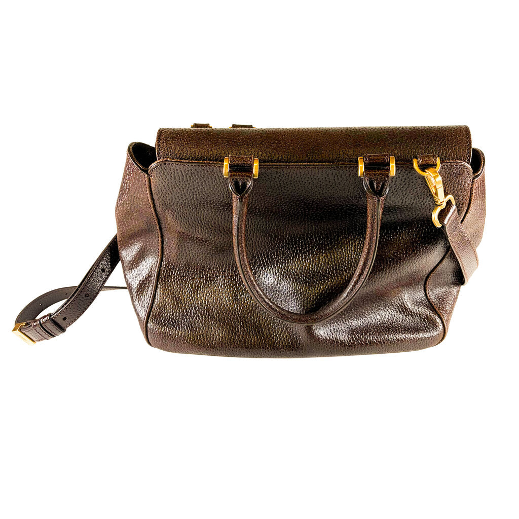 Fendi Classico No.3 Brown Leather Shopper Tote