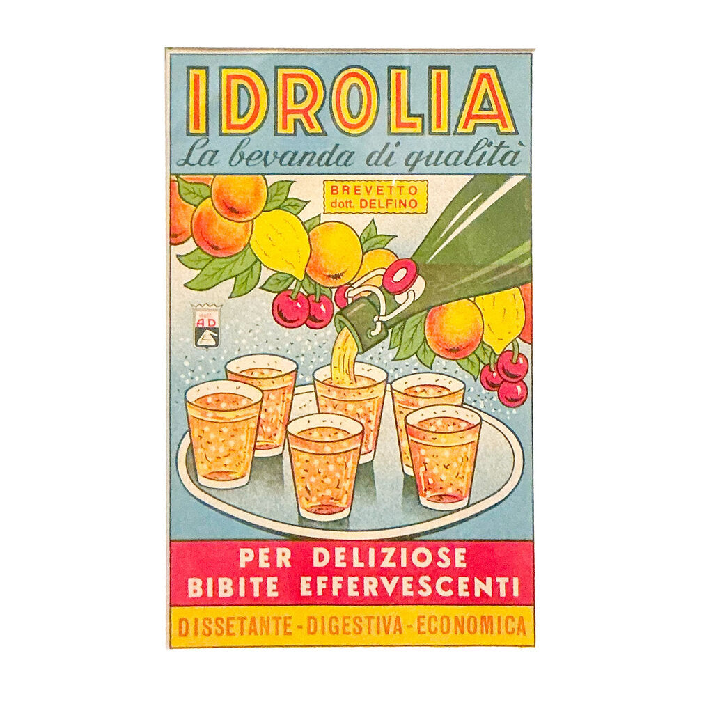 Idrolia 1950s Italian Advertisement, Giachino