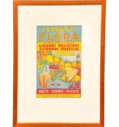 Estratti Flora 1950s Advertisement, Giachino