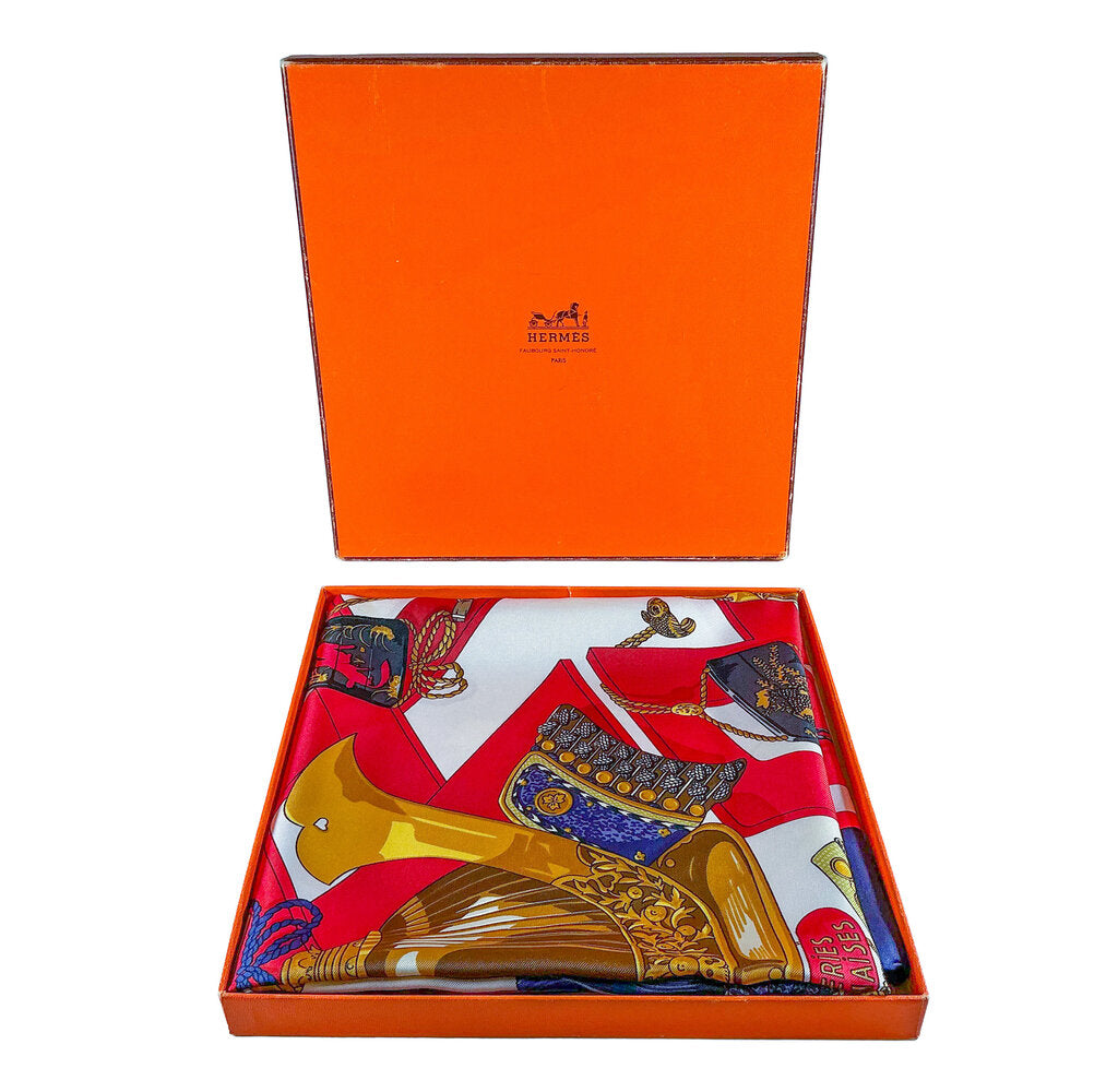 Hermes "Reveries Japonaises" Silk Scarf