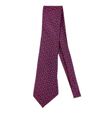 Hermes "Pinwheel Geometric" Silk Tie