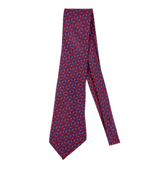 Hermes "Pinwheel Geometric" Silk Tie