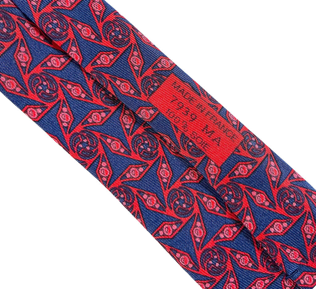 Hermes "Pinwheel Geometric" Silk Tie