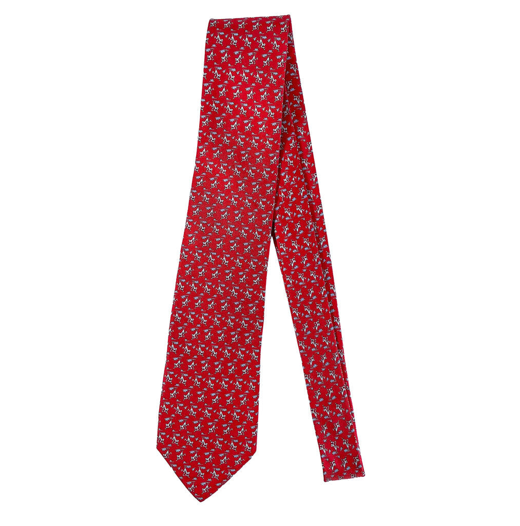 Salvatore Ferragamo "Whimsical Monkey" Silk Tie
