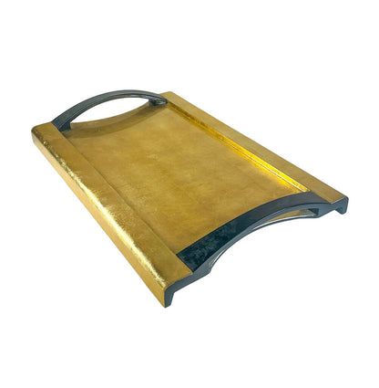 Japanese MCM Lacquerware Handled Tray