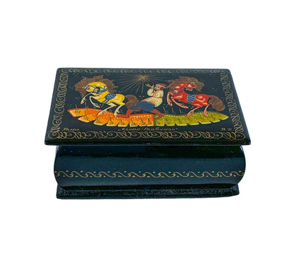 Vintg Russian Palekh Lacquer "Little Horse" Box