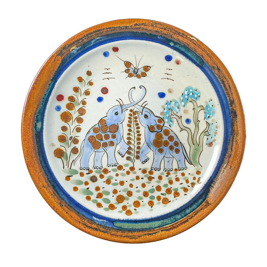 Set of 4 Ken Edwards of Mexico Signed Unique Dinner Plates