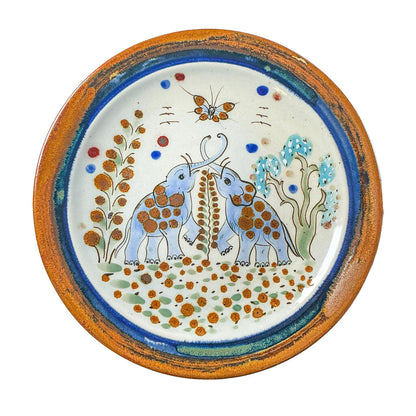 Set of 4 Ken Edwards of Mexico Signed Unique Dinner Plates