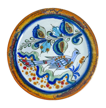 Set of 4 Ken Edwards of Mexico Signed Unique Dinner Plates