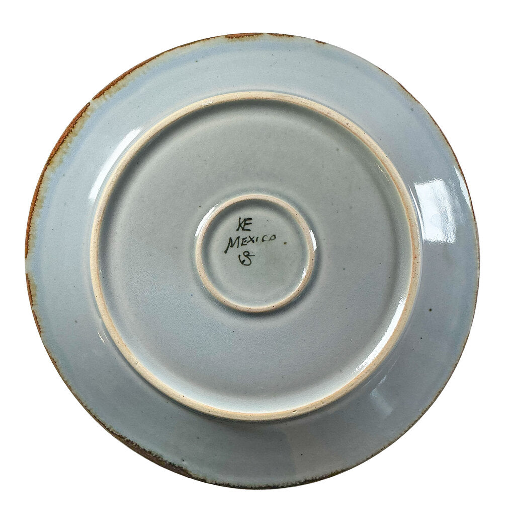 Set of 4 Ken Edwards of Mexico Signed Unique Dinner Plates