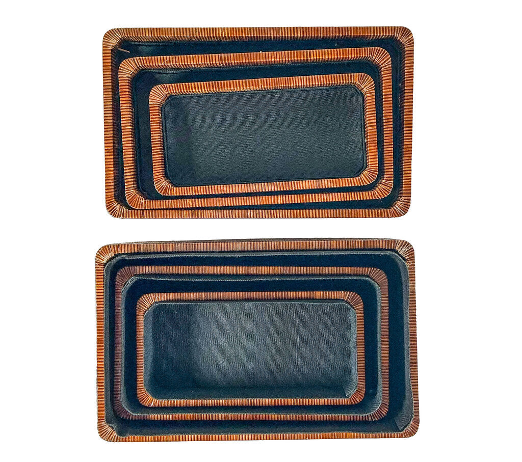 3PC Handwoven Thai Nesting Boxes