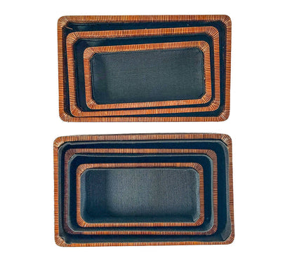 3PC Handwoven Thai Nesting Boxes