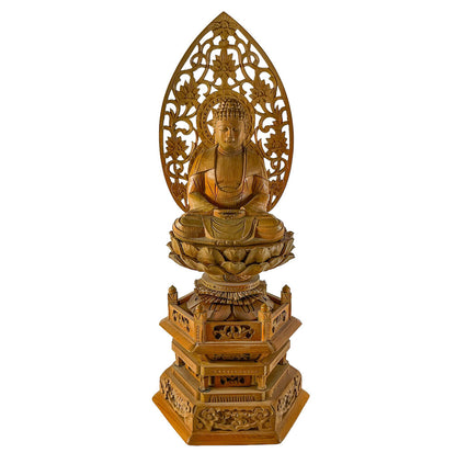 Carved Chinese Seated Buddha, 20c.
