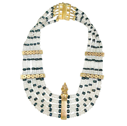Pre-Columbian Style Sinu Tumbaga Toucan Tooth Necklace
