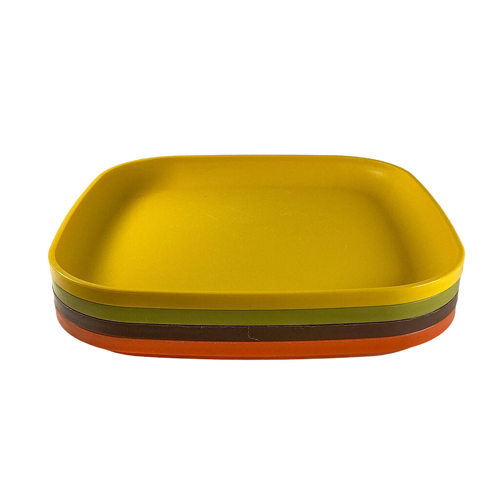 4PC Tupperware Autumn Harvest Plate Set