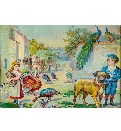 Antique Framed Chromolithograph.