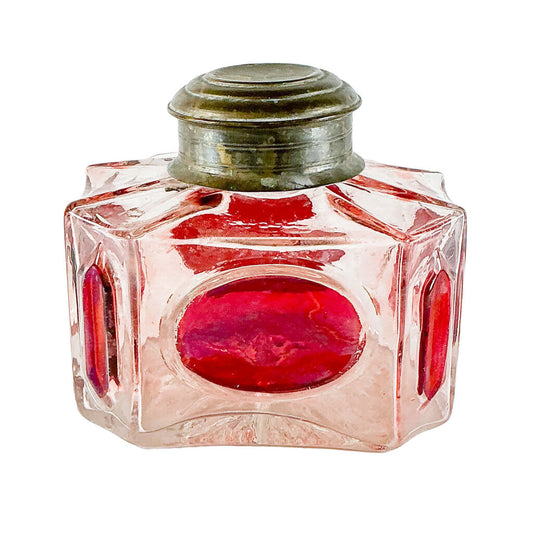 Small Russian Glass Tea Caddies 19c.