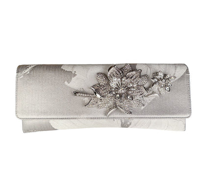Judith Leiber Silver Evening Clutch (orig $1495)
