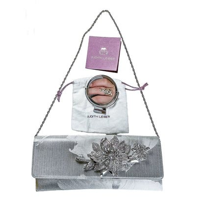 Judith Leiber Silver Evening Clutch (orig $1495)