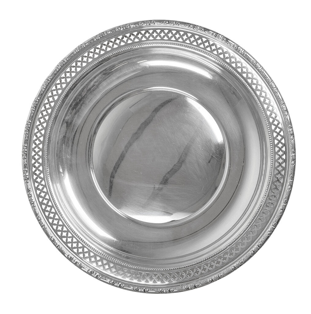 Antique Galt & Bro Sterling Reticulated Trim Bowl