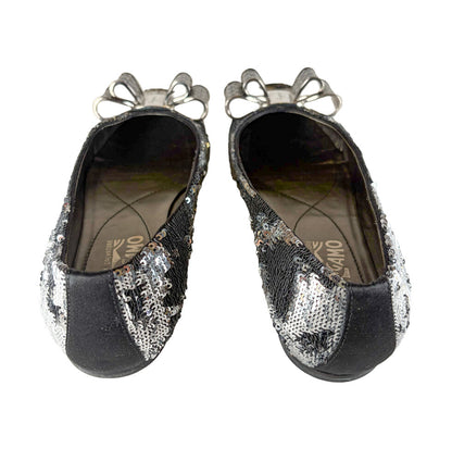 Salvatore Ferragamo Varina Sequin Bow Flats