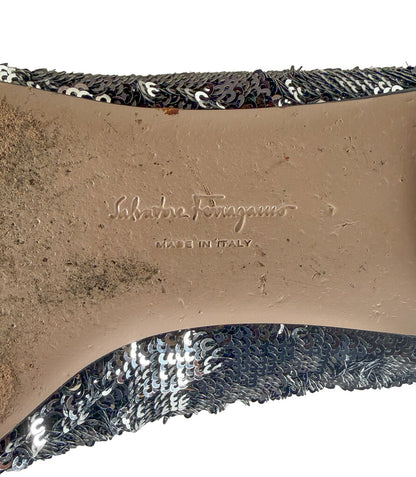 Salvatore Ferragamo Varina Sequin Bow Flats