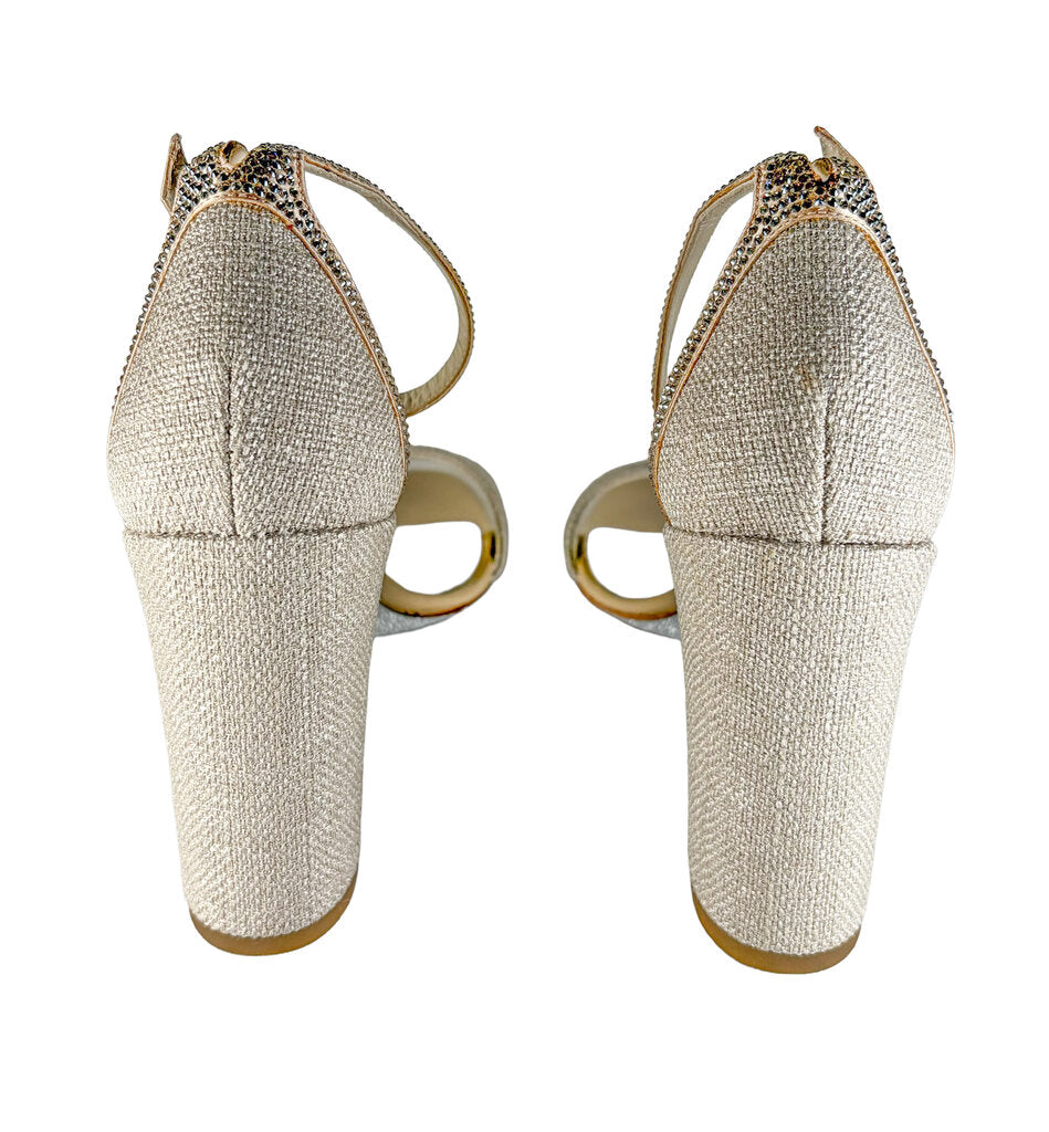 Rene Caovilla Crystal Embellished Sandals