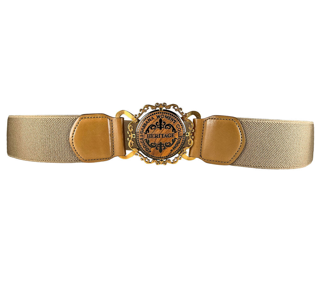 Dolce & Gabanna Heritage Collection Elastic Waist Belt