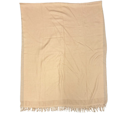 Vntg Dior Wool & Silk Jacquard Tassel Scarf