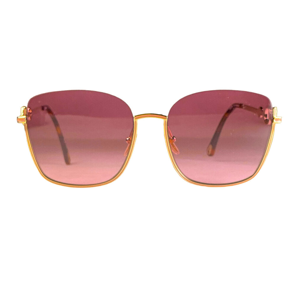 Chloe Purple Square Sunglasses w/ Charms
