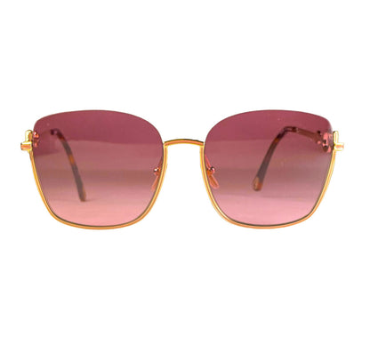 Chloe Purple Square Sunglasses w/ Charms