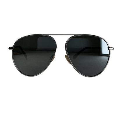 Fendi Gunmetal Aviator Sunglasses