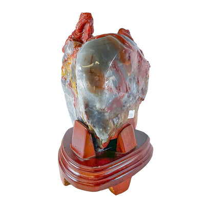 South African Jasper & Agate Iguana Sculpture